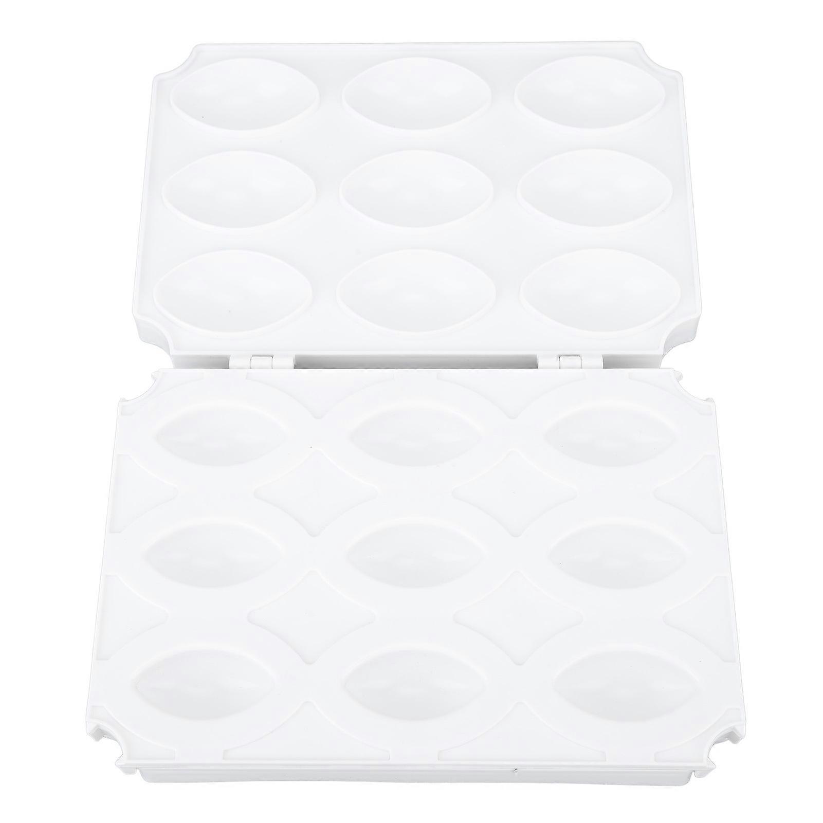 9 Grids Meatball Mold Processor Manual Meatloaf Maker Press Tool DIY Homemade Minced Meat Processor Maker Kitchen Accessories(White)