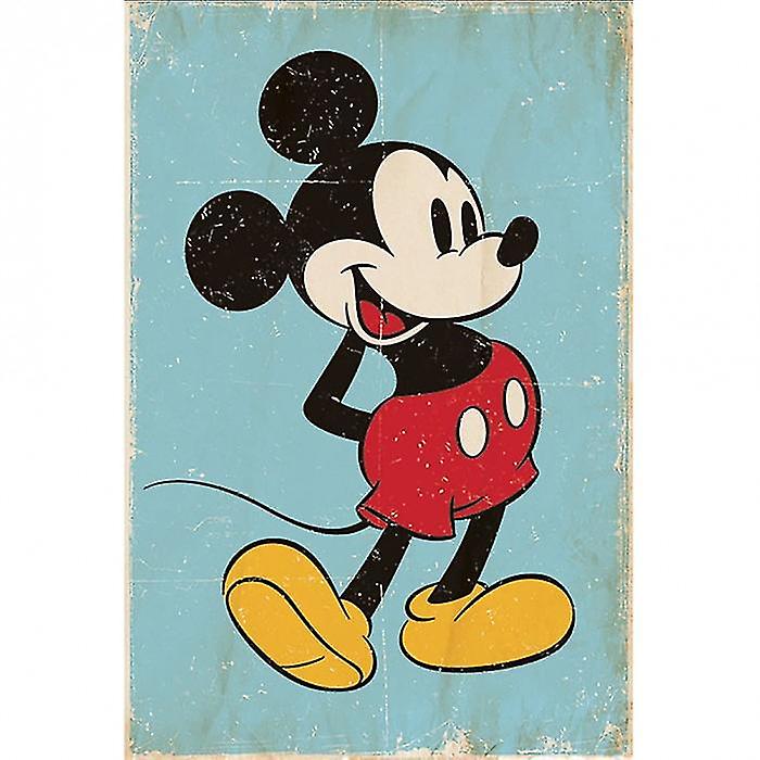 Disney Retro Mickey Mouse Poster