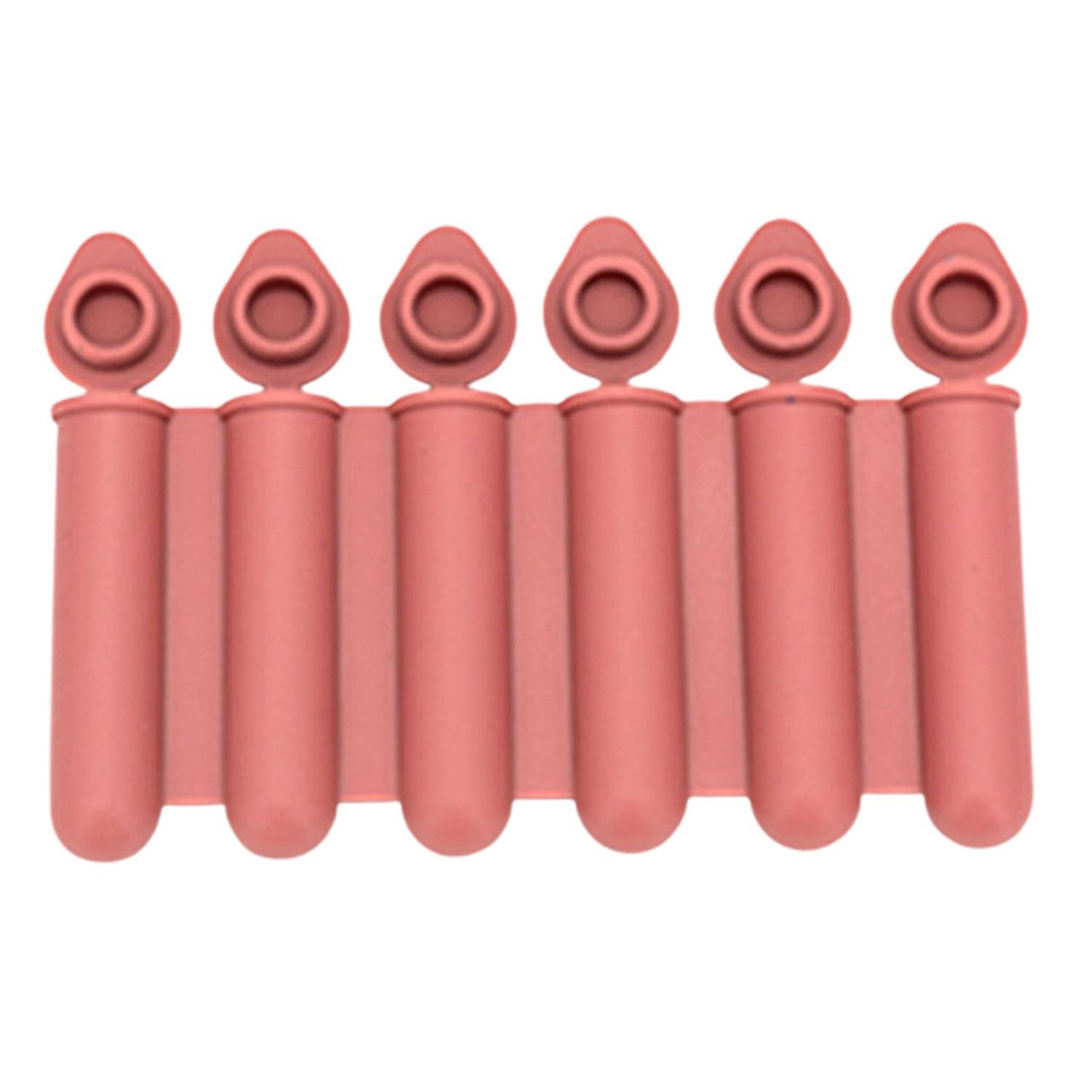 ZHOUBA Ice Stick Mold with Lid 6 Hole Reusable Food Grade Ice Making Silicone Finger Shape Ice Tray