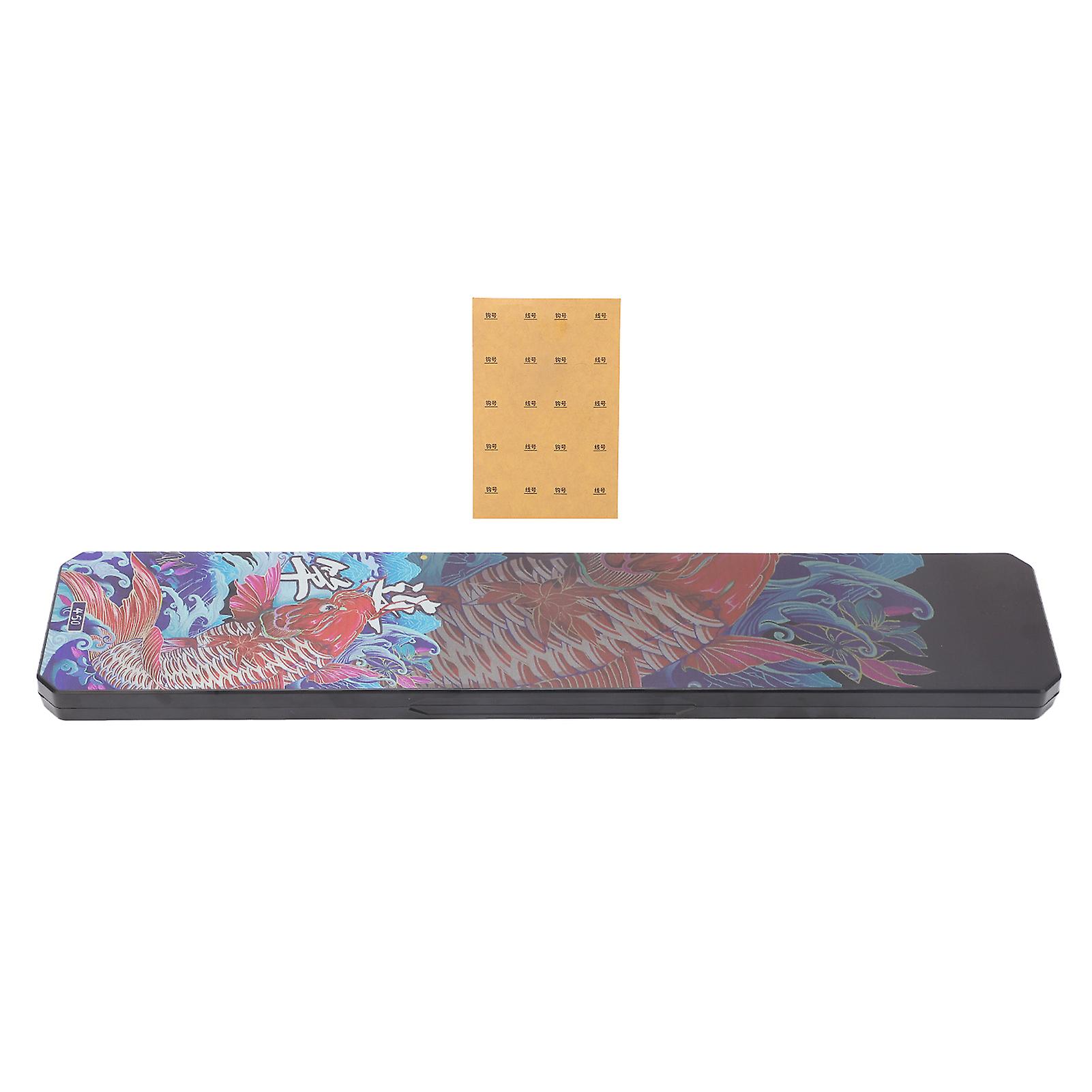 45cm Fishing Line Float Box with Sponge Lining - Spacious 8.5cm Width for Secure Hook & Tackle Storage