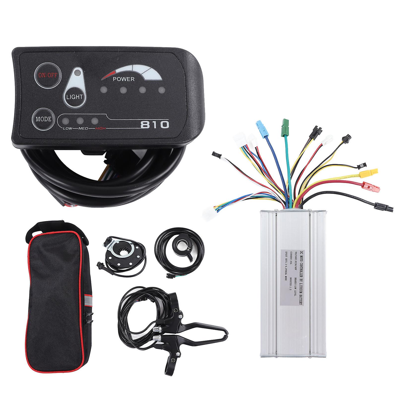 DC 36V 48V Motor Controller S810 Display Panel Kit Lithium Battery Electric Bike Modification Kit for Anderson Plug