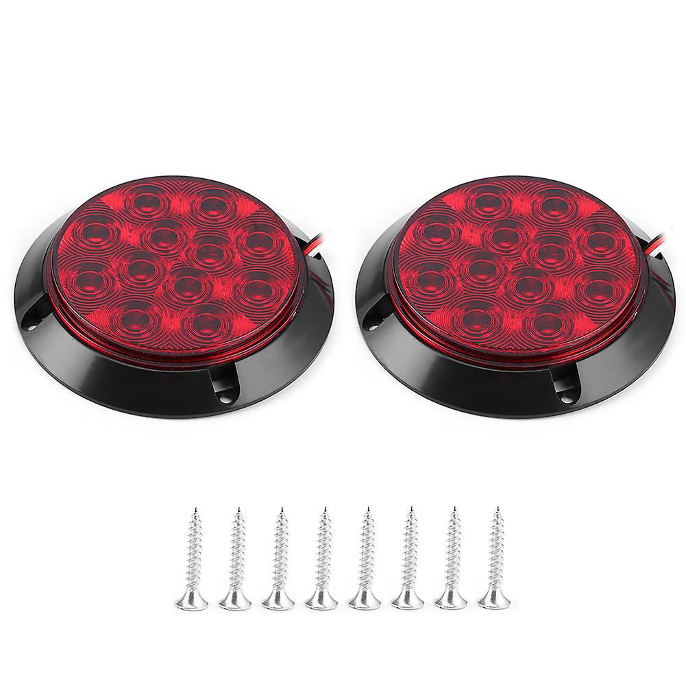 Tail Light,2pcs 4in 12V 12LED Brake Light Stop Lamp Enhanced Durability