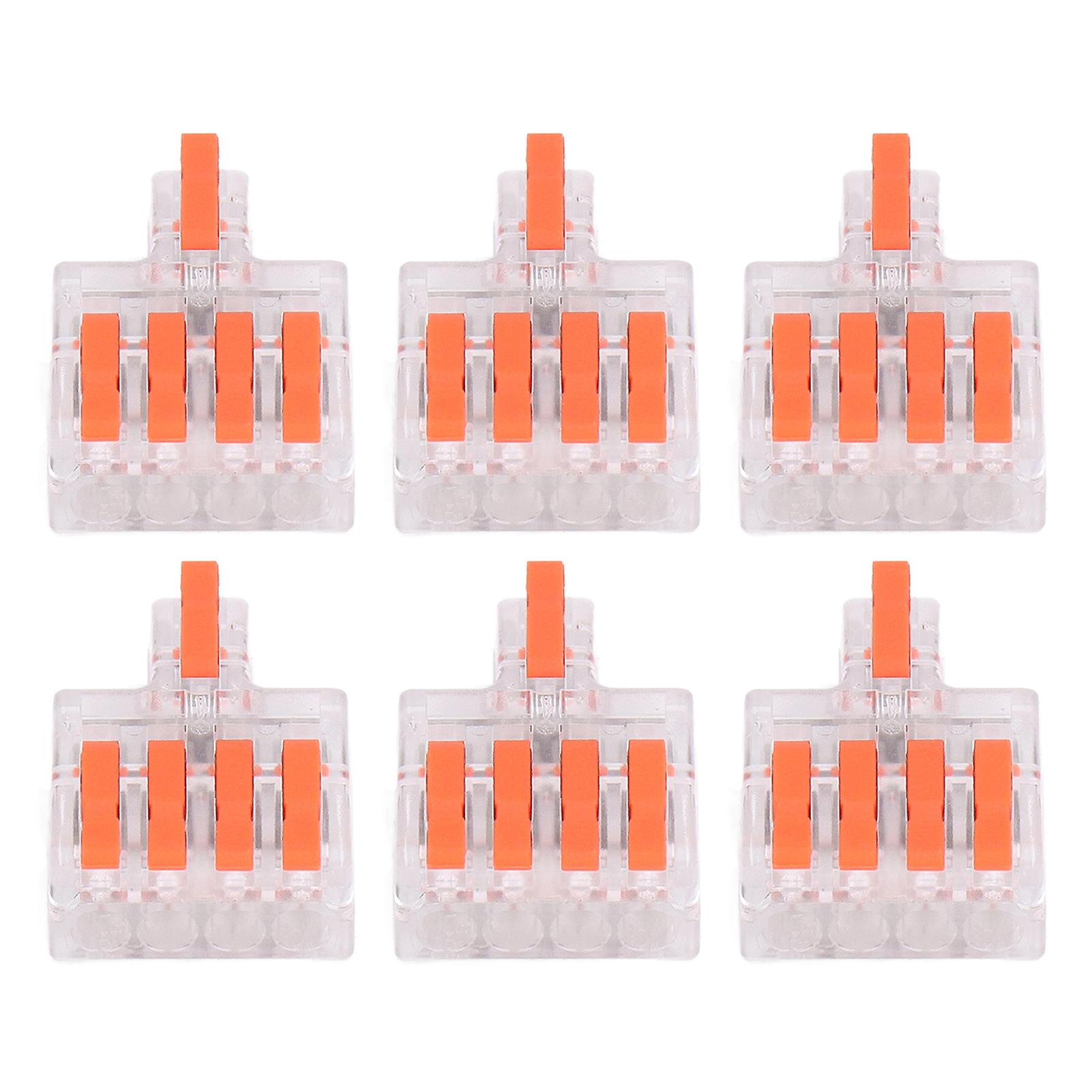 15Pcs Wire Conductor Connector Lever Splicing Terminal Transparent Set Kit DF‑14