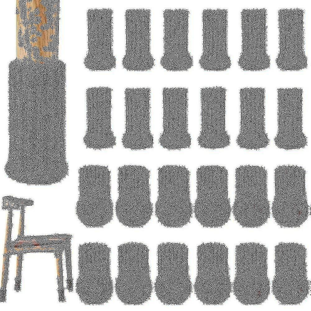 24 st stolsockor högelastiska möbelsockor halkfria stolsockor