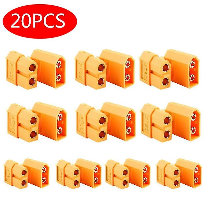 10 pairs of female and male plugs (A) $Amass XT60 plug T plug interface connector aircraft model battery plug model accessories