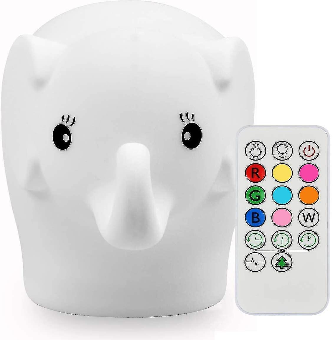 Veilleuse pour enfants, lampe de chevet de bébé à LED multicolore, rechargeable (a-5-f6)