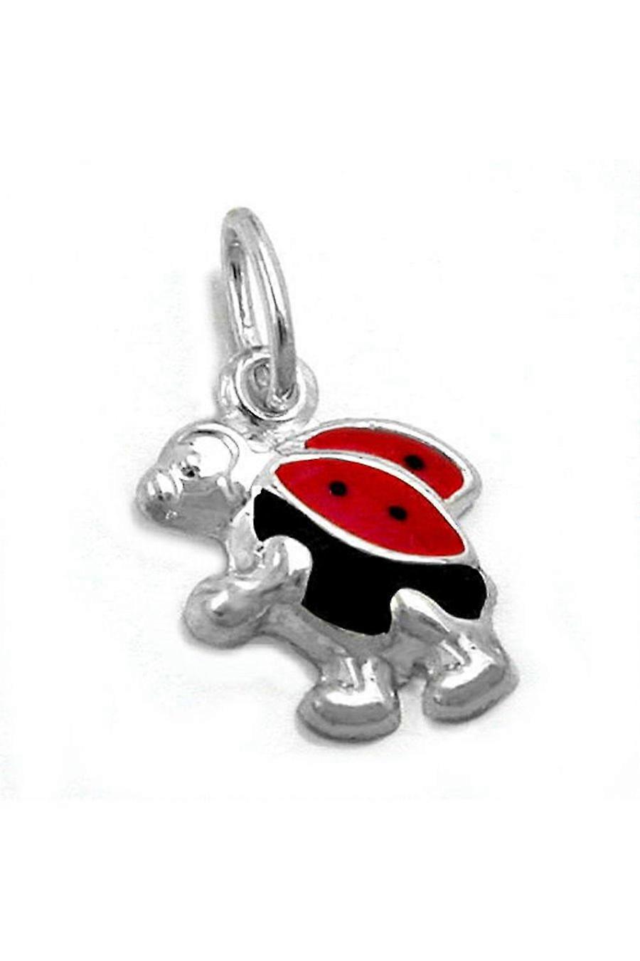 Pendant Ladybird Red/black Silver 925 - Gl91114