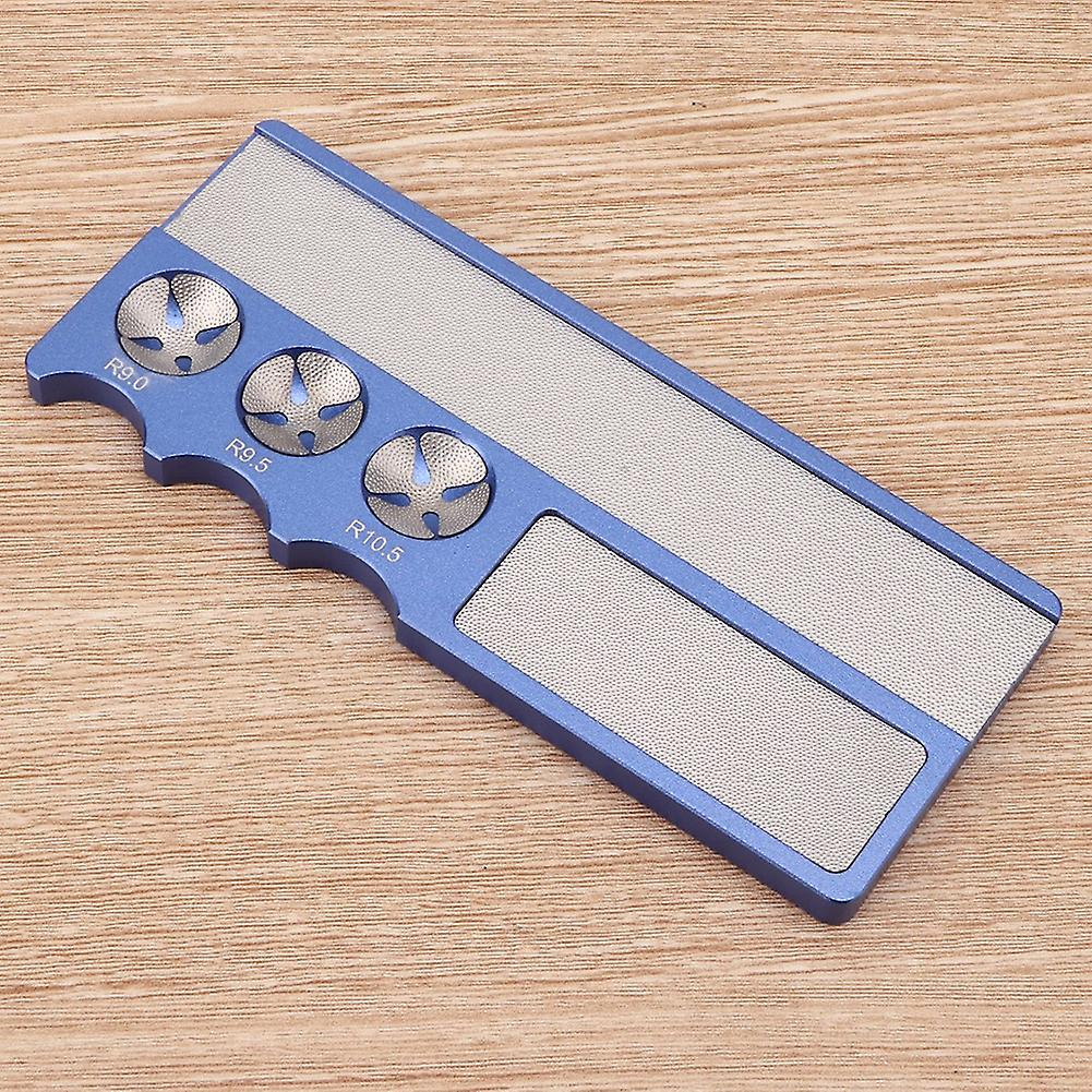 Snooker multifonction Cue Tip Shaper 12x5x0.5cm Bleu Outil