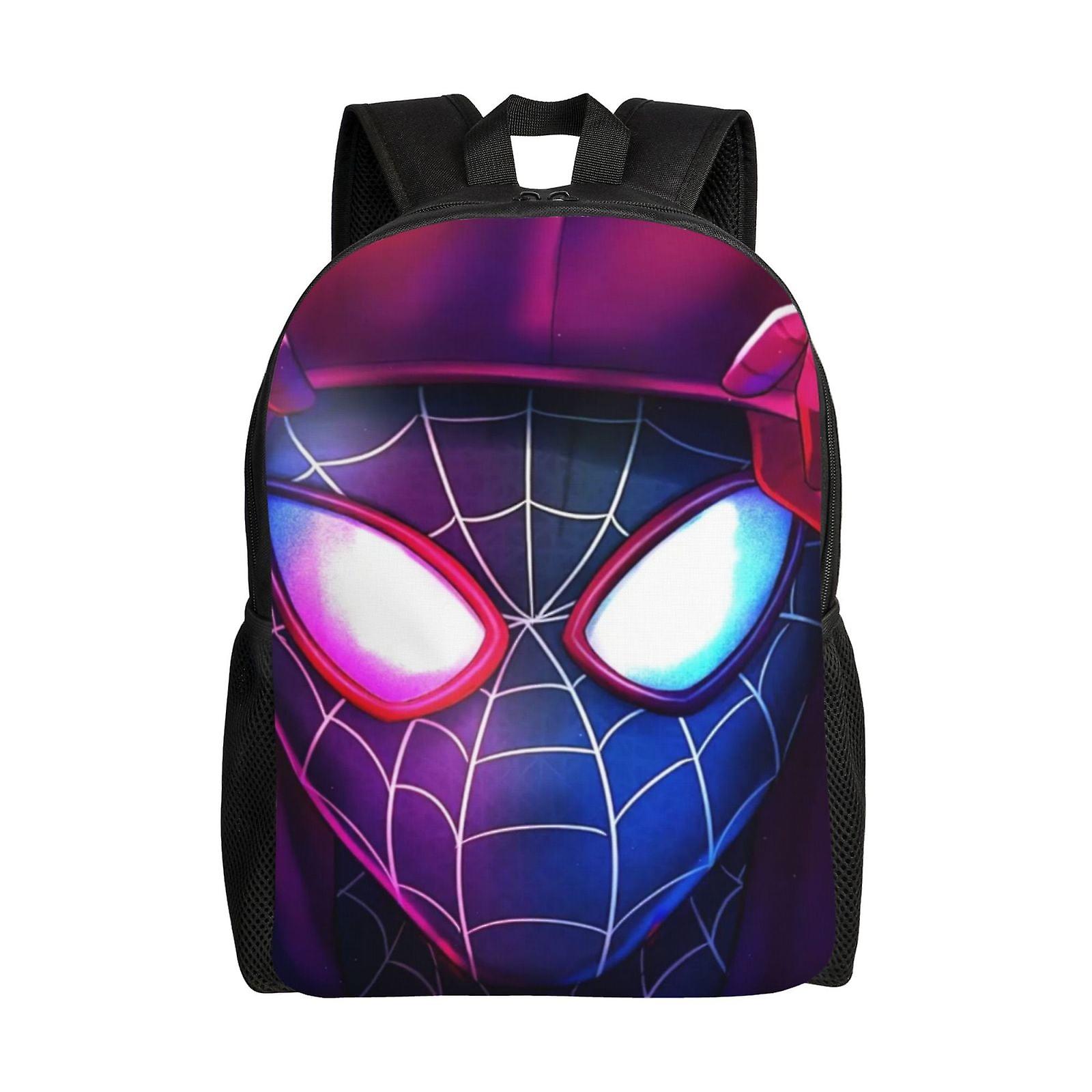 Miles Morales Backpack, Travel Laptop Backpack, Water Resistant College School Computer Bag, Durable