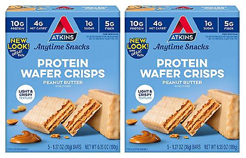 Atkins Snack Protein Wafer Crisps Peanut Butter 2 Pack