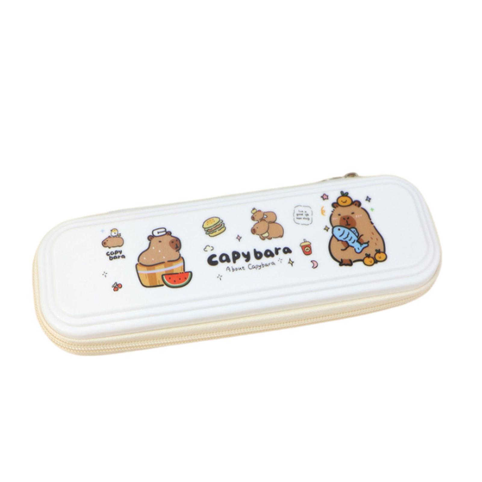 Hard Shell Plastic Pencil Case Zipper Closure Fashion Pencil Case for Storing Drawing Writing Tools
