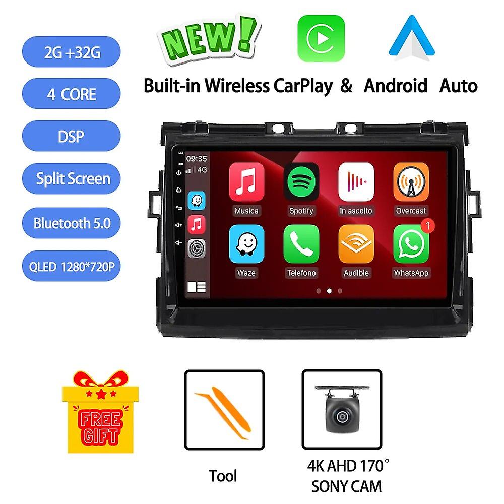 Android 13 For Toyota Estima Previa Tarago 2006 - 2012 Car Radio Stereo Multimedia Video Player Gps Wireless Carplay Dsp Rds