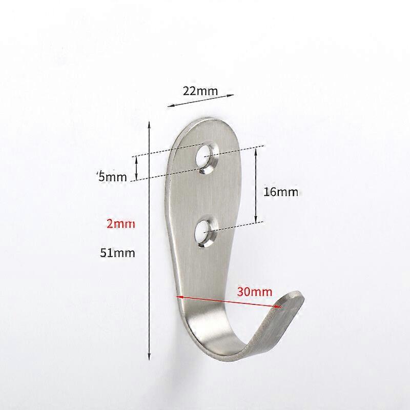 10pcs Black Single Hooks Wall Hooks Coat Hook