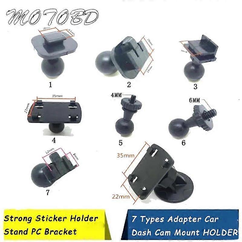 Small Car Moun Camera Holder DVR DV GPS Holder Car DVR Mini Car Holder Car Styling Adhesive Holder With 7 Types Adapter ST1M672