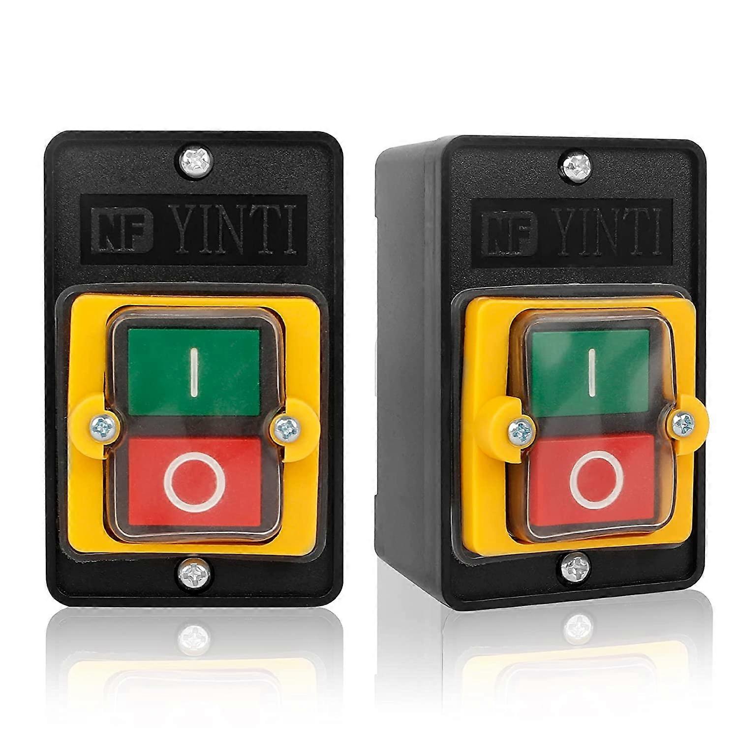 Waterproof Push Button Switch - 2pcs - Motor Control - Mechanical Equipment, Textile Machinery