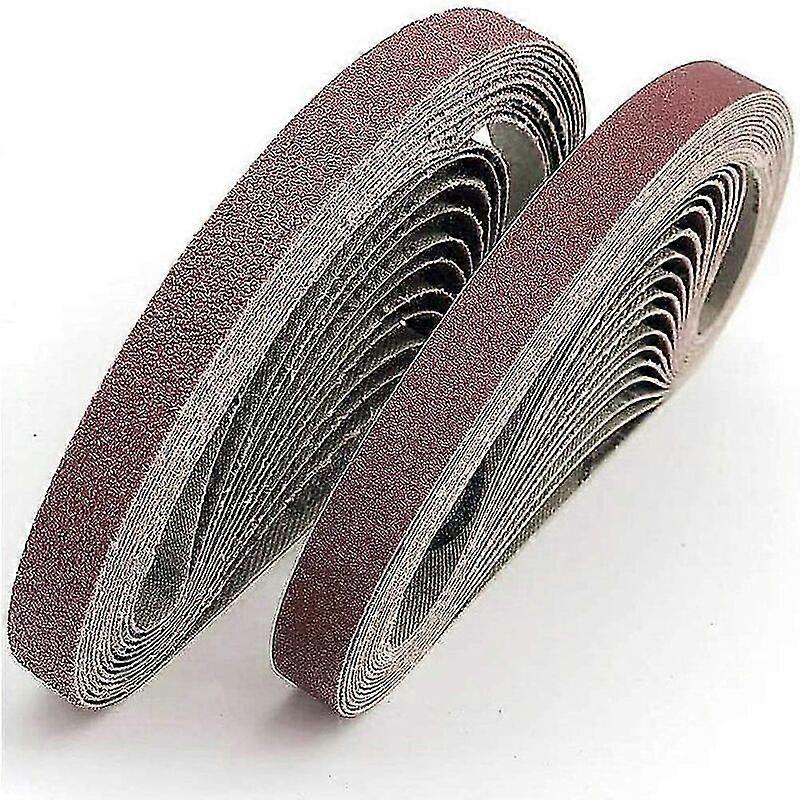 Abrasive Belt 13x457 Mm.4 Kinds Of Mixed Gravel (5x40/60/80/120).set Of Abrasive Belts (20 Pieces),lo-ron Cisea