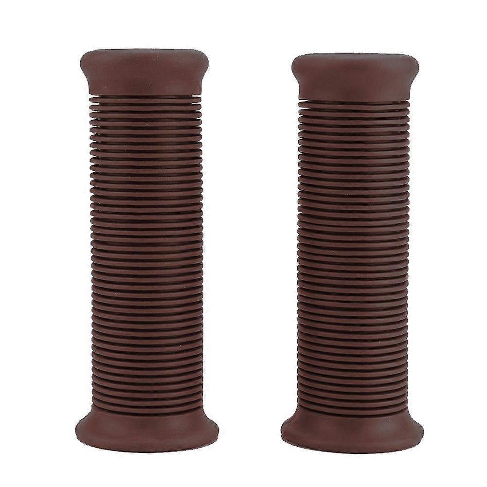 2 Stück 22 mm Universal-Lenkergriffe für Vintage-Motorräder, Gasgriff-Lenkerenden (rotbraun)