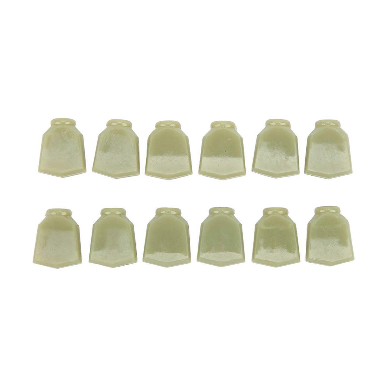 12pcs Guitar Machine Head Handle String Tuner Peg Button Tuning Key Knob Accessory Set Kit Green