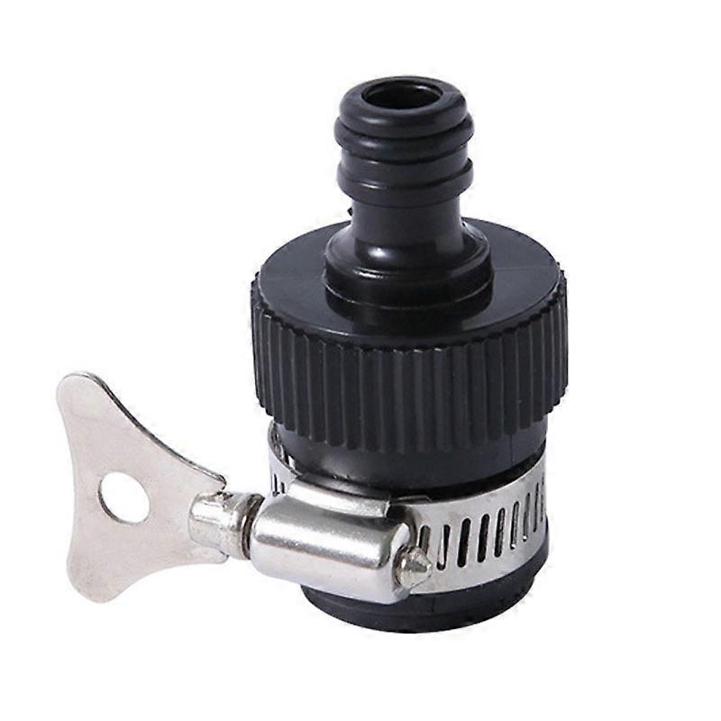 Rubber Faucet Universal Connector With Metal Clamp Handle Tap Water Inlet Hose Adapter
