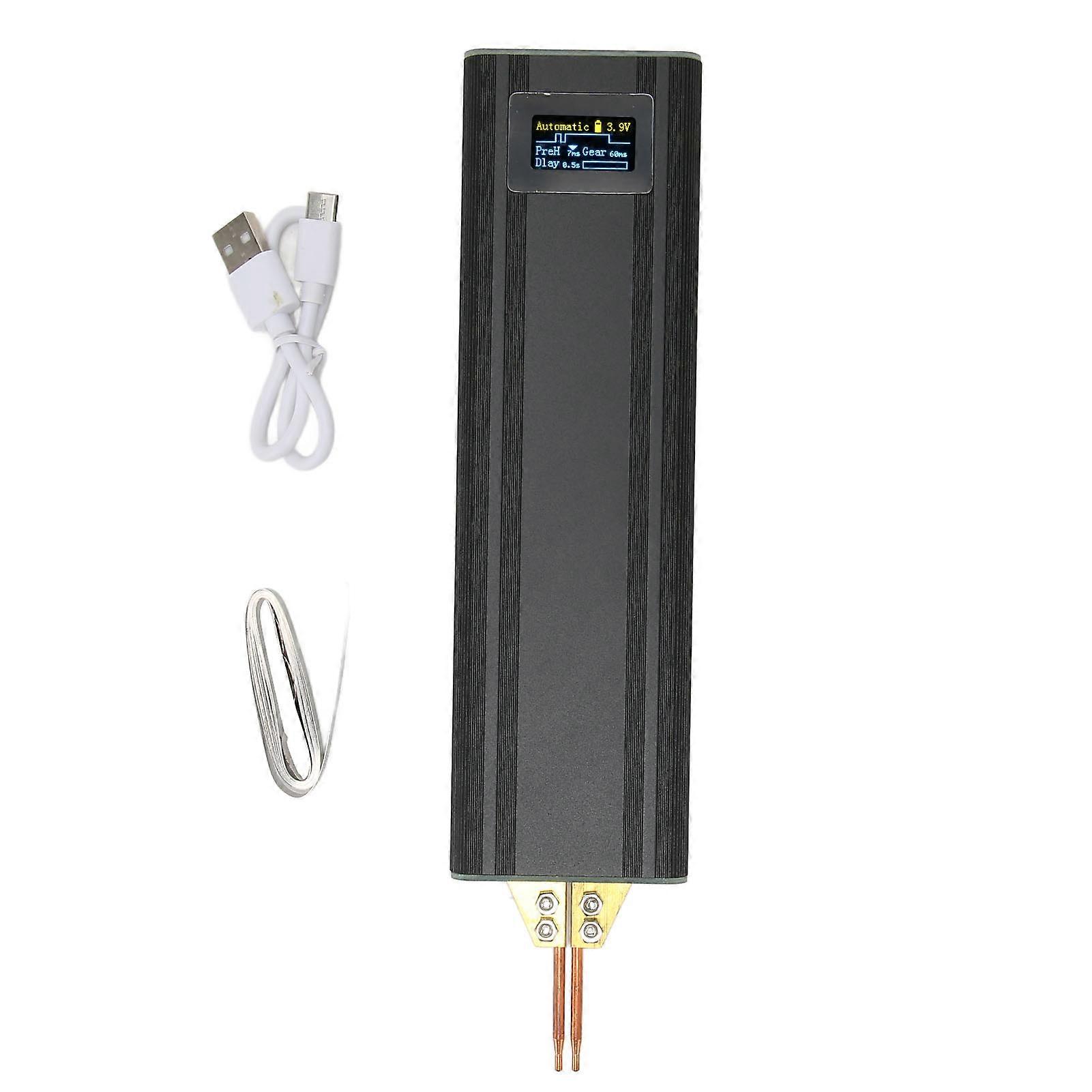 Portable Spot Welder Machine 80 Levels Adjustable Multiple Protection Digital Handheld Spot Welder for 0.1 to 0.2mm Nickel Sheet