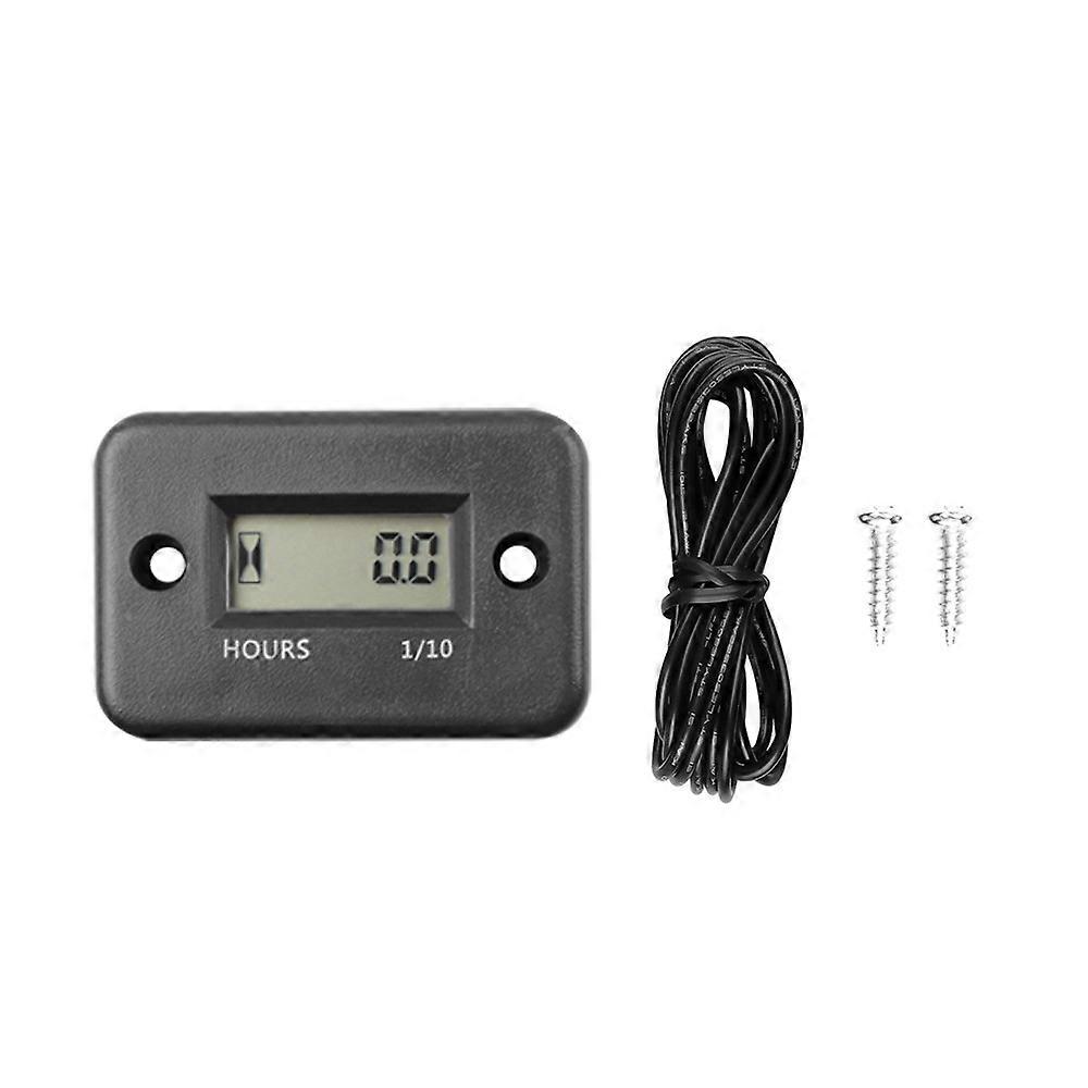 Inductive Hour Meter Meter LCD Display Petrol Engine Timer Waterproof IP68 Time counter 6 Colors Easy to Install FE02