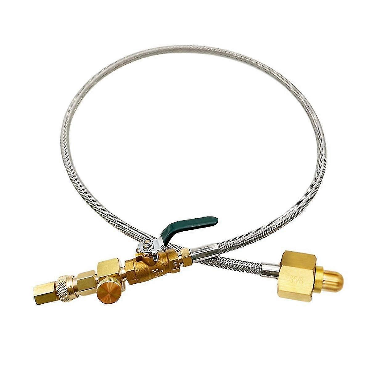Nitrogen Bottle Filling Connector M11X1 Threaded Quick Connection Adapter G5/8 Steel Pipe Inflatabl