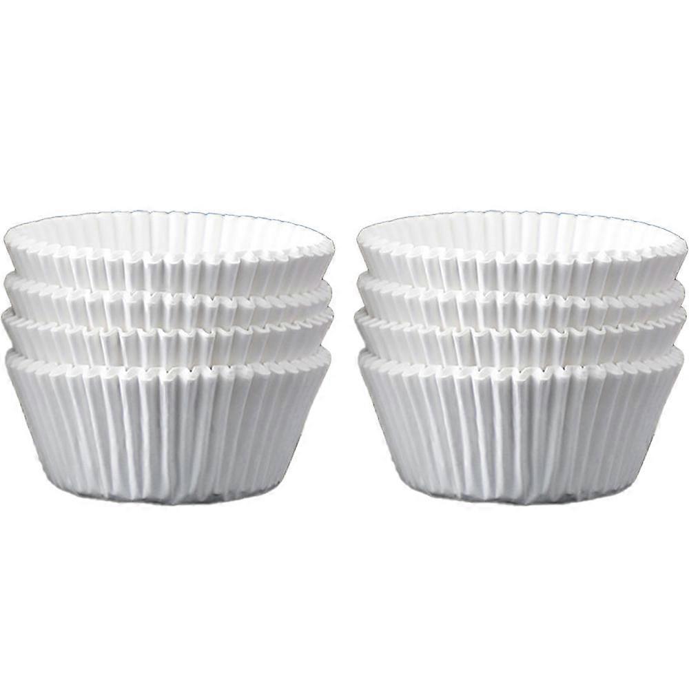 Cupcake Liners - Standard Size Cupcake Wrappers to use for Pans or carrier or on stand - White Paper Baking Cups