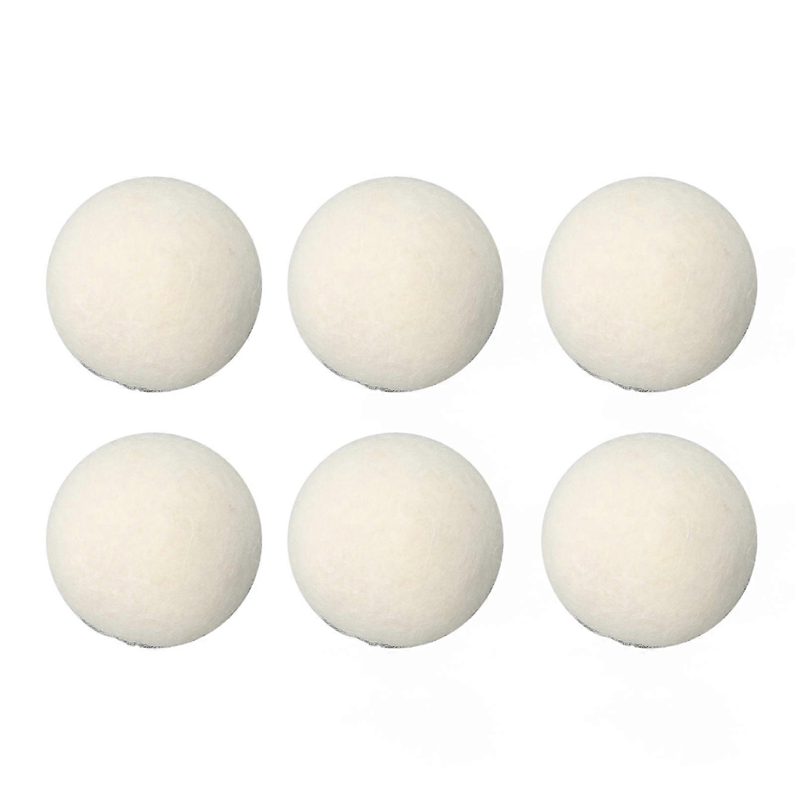 6pcs Wool Drying Balls Reusable Static Reduction Time Saving Skin Friendly Softener Ball for Clothes