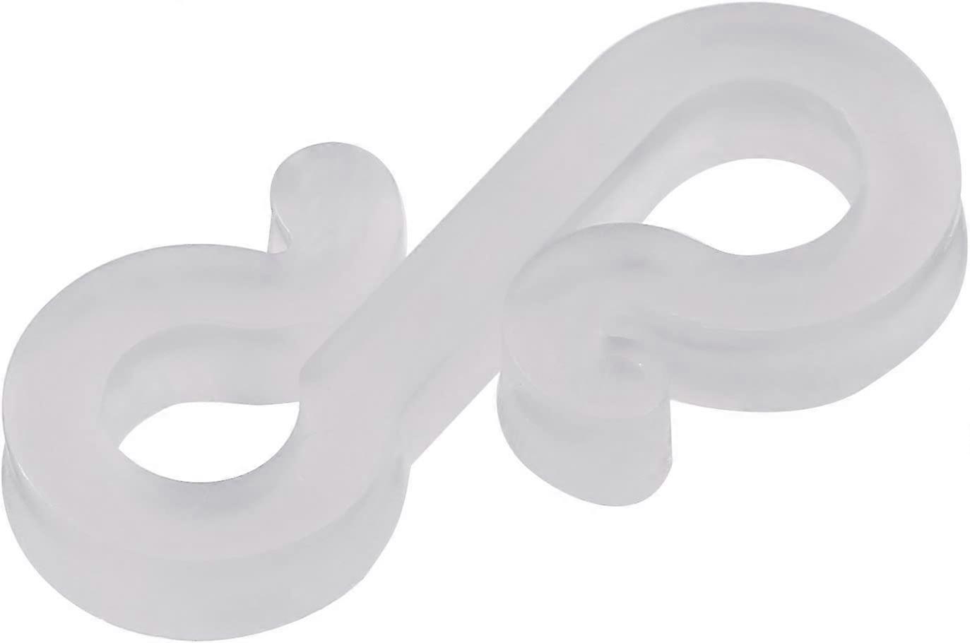 Weatherproof Plastic S-Shape Small Light Hook For Outdoor Decorative Lights 72 Pcs