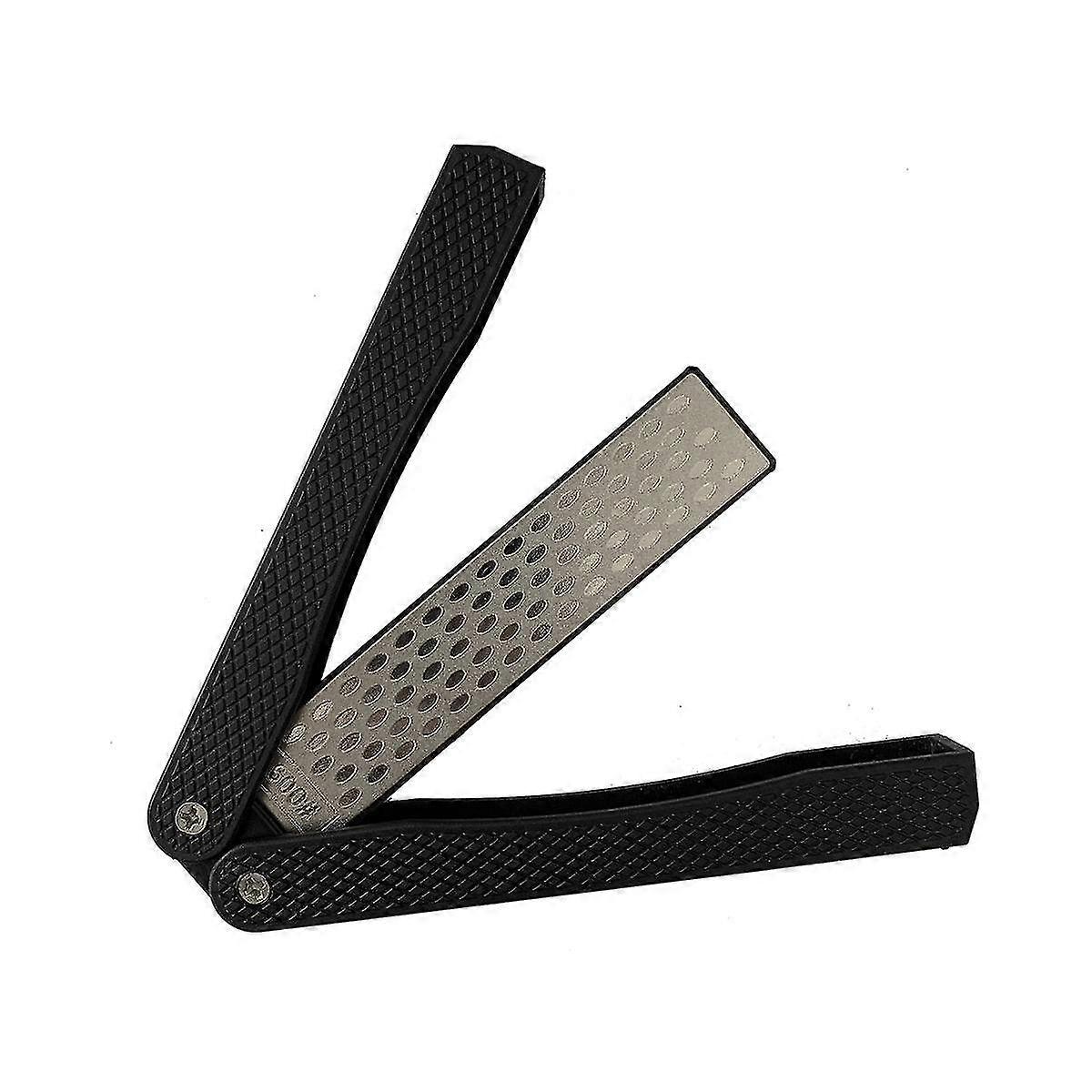 Double Sided Diamond Sharpener, Handheld Fine Coarse Diafold Blades Sharpening Stone 400/600 Grit B