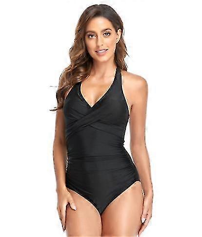 Νέα άφιξη γυναικών Μαγιό ενός κομματιού Tummy Control Front Cross Swim Suits Slimming Swimsuit V Neck Swimwear