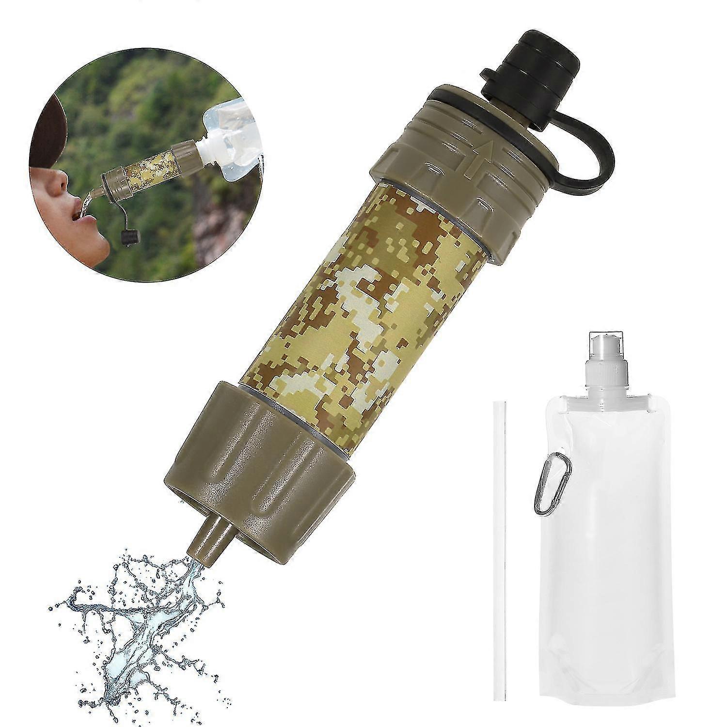 Outdoor Survival Water Purifier Water Filter Straw Water Mini Filter Filtration System For Outdoor Activities Emergency Life