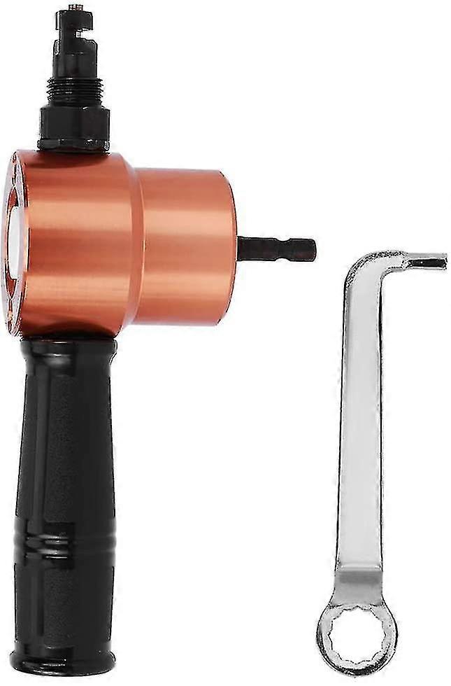 Double Head Metal Sheet Nibbler, Double Head Metal Nibbler Cutter, Nibble Cutting Tool Accessory For Electric Drill