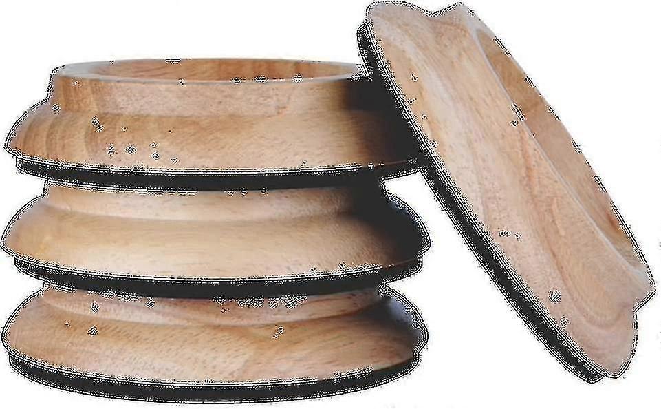 4pcs Upright Piano Caster Cups, premium Hardwood Piano Caster Pads Furniture Legprimary Colors--