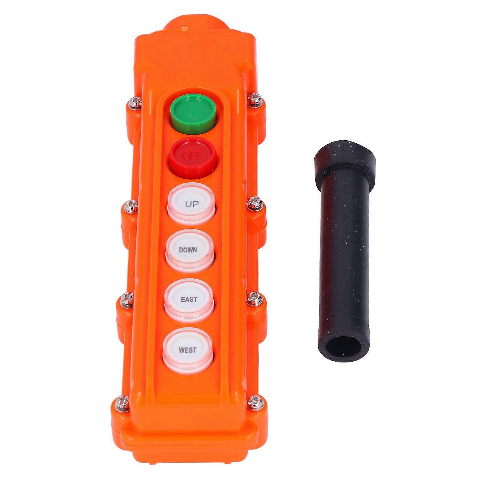 Crane Controller Hoist Remote Control Station Push Button Switch 6 Ways COB?62A 220V/500V