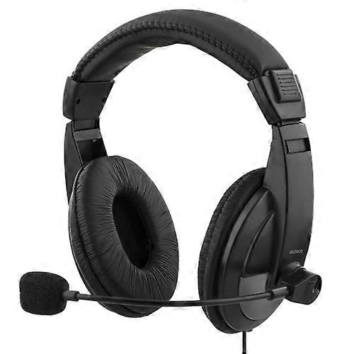 Deltaco Headset Mikrofon USB-Kabel - Schwarz