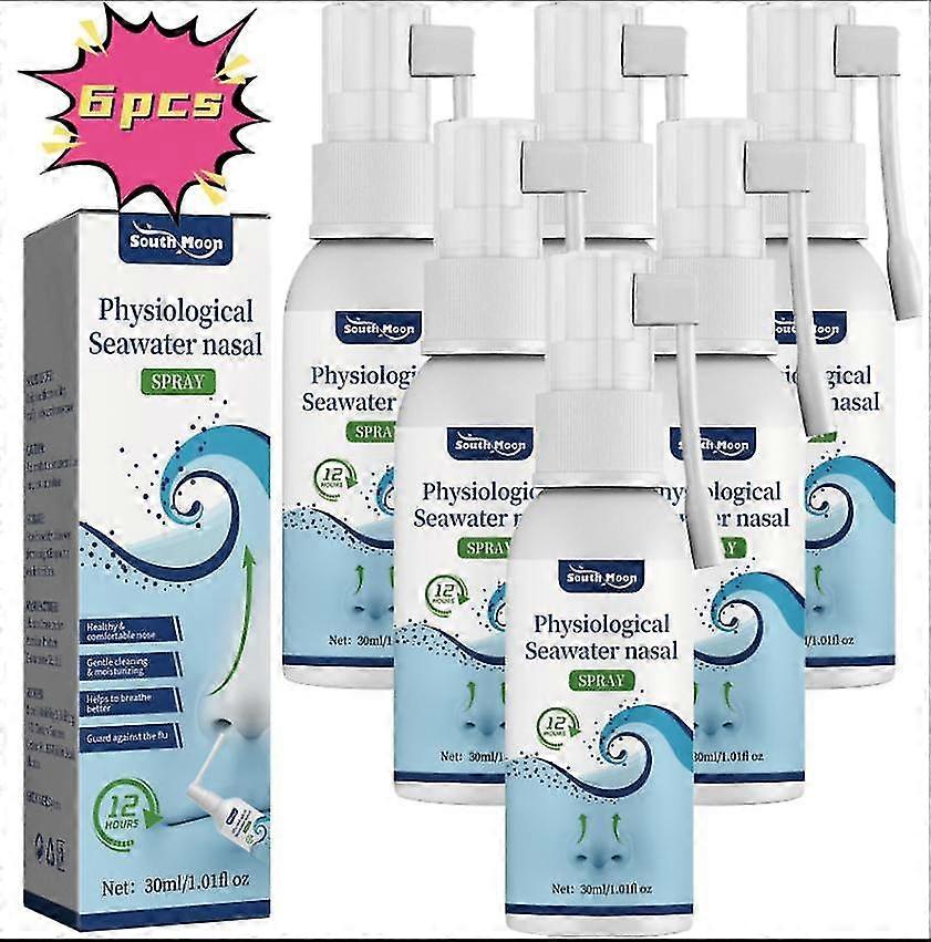 תרסיס אף מי ים פיזיולוגיים של South Moon תרסיס עדין לניקוי האף לגודש באף ונחירות אף מגרדות ועזרי דום נשימה בשינה1pcs)