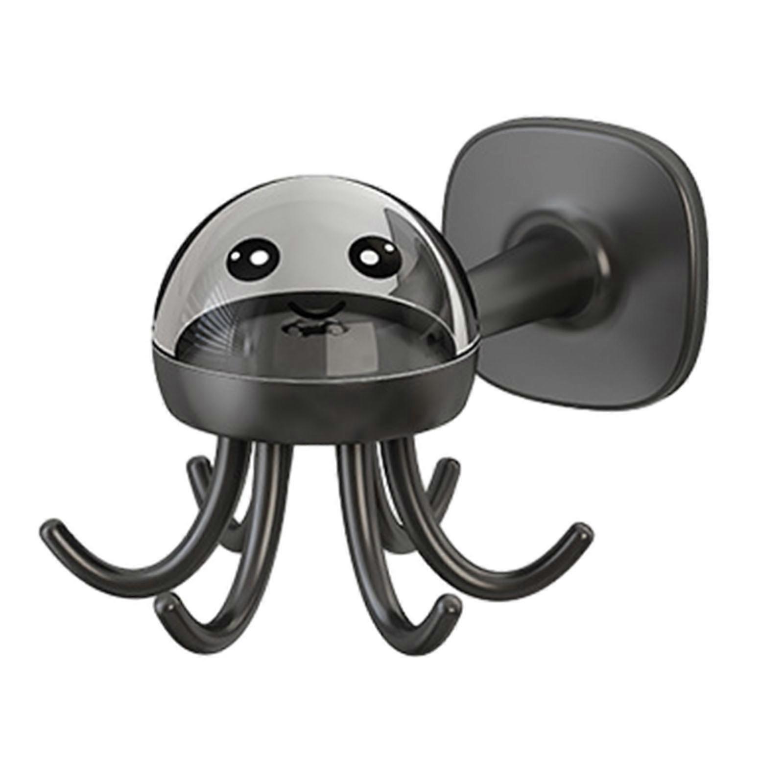 Kitchen Six-claw Octopus Shape Hook Rotatory Tableware Hanger Rack Hook for Kitchen