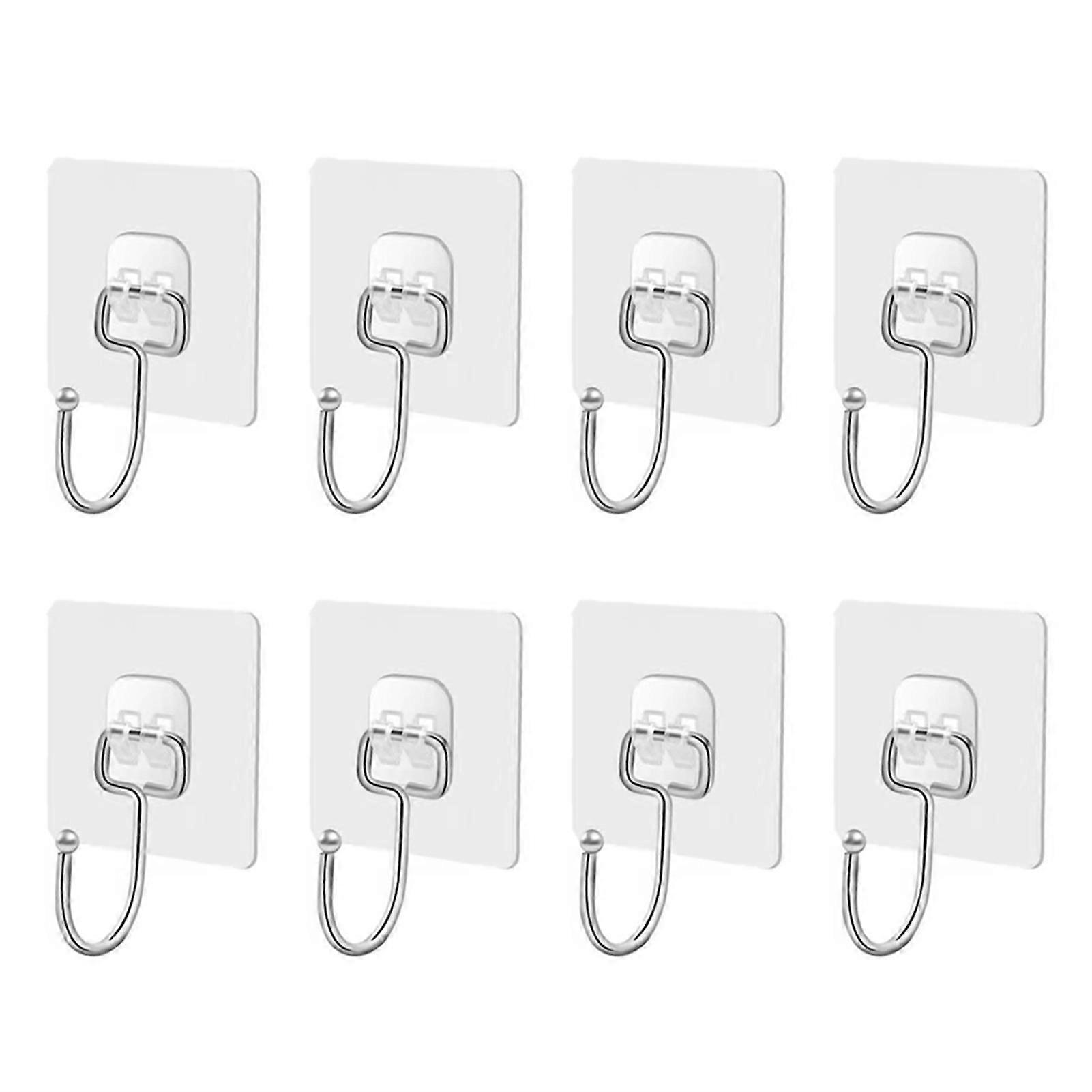 8pcs Large Storage Hooks Heavy Duty Storage Hooks for Wall Door Ceiling Mount