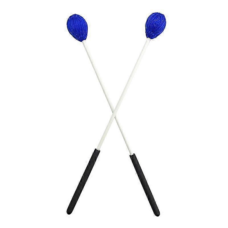 Pack Of 2 Timpani Mallet Stick Multi-purpose Felt Mallet Soft Felt Blue Head