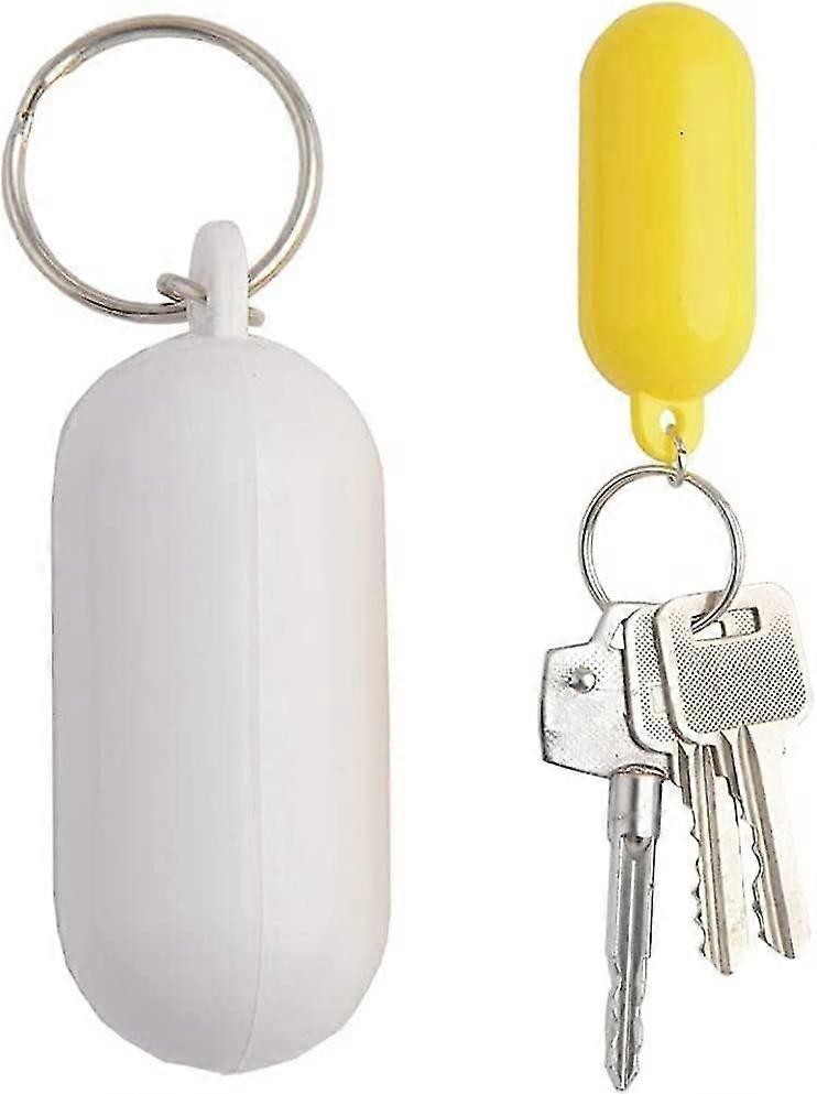 Floating Keychain Set Of 2 Lightweight Float Key Ring Plastic Float Key Chain Water Sports Accessories For Fishing Surfing Sailing And Outdoor Sport