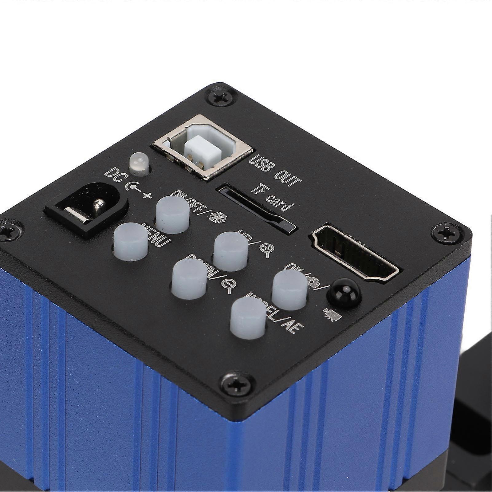 37MP Industry Microscope Camera Kit 2K USB Output High Definition 150X C Mount Lens for PCB Repair AC100240VUS Plug