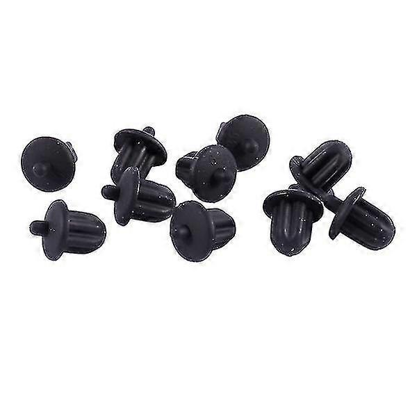 10x Black Rubber 6.35mm Audio Pc Dvd Microphone Socket Dust Cover