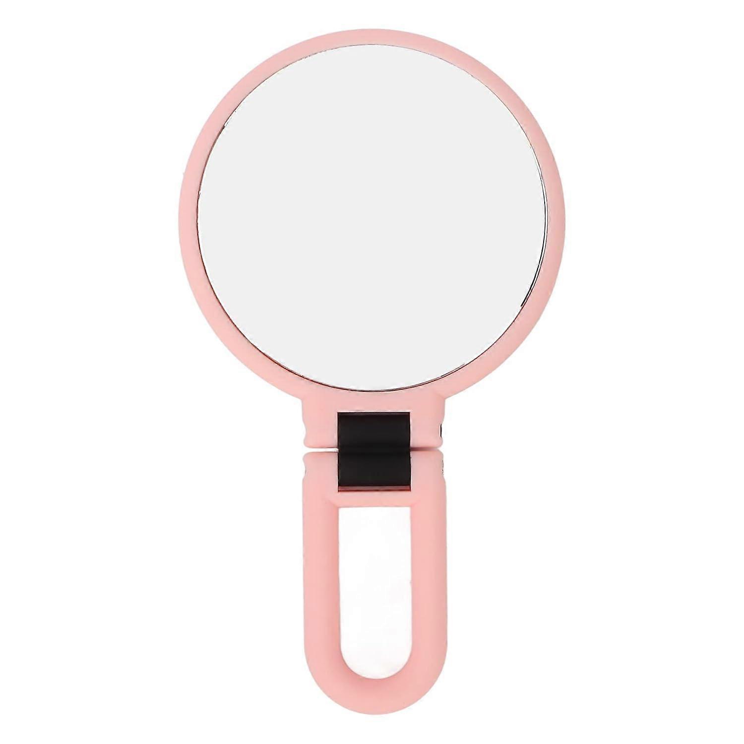 Makeup Mirror, Travel Hand Mirrors with Adjustable Handle Stand, Magnification Mirror Double Sided Portable Foldable Handheld Makeup Mirror for Home