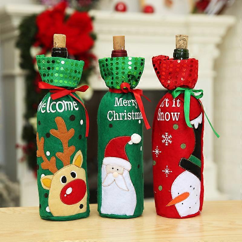 pcs Wine Bottle Covers Red