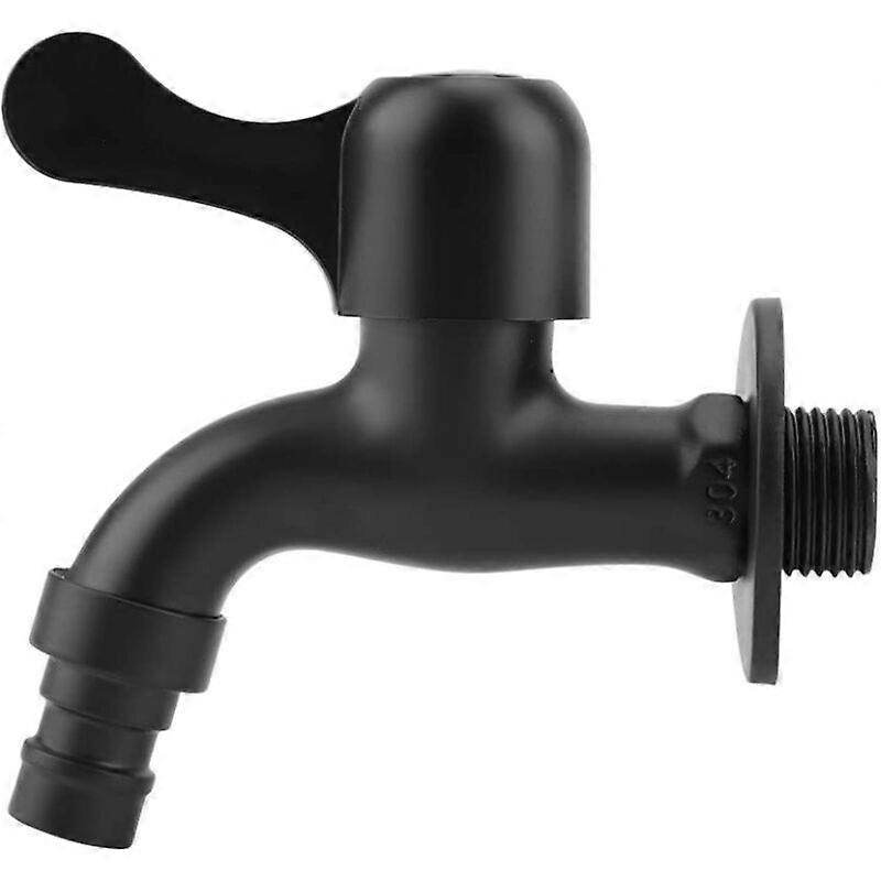 Black Garden Faucet, Cold Water Faucet Washing Machine Mop Swimming Pool Garden Faucets