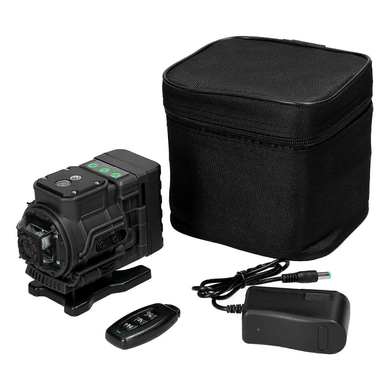 Multifunctional 12 Lines Green Light Laser Level 3 Self-leveling Machine Lithium Battery Leveling Tool Ground Wall Sticker