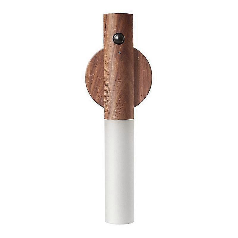 Wireless Motion Sensor Smart LED Light Magnetic Base Walnut USB Rechargeable Light