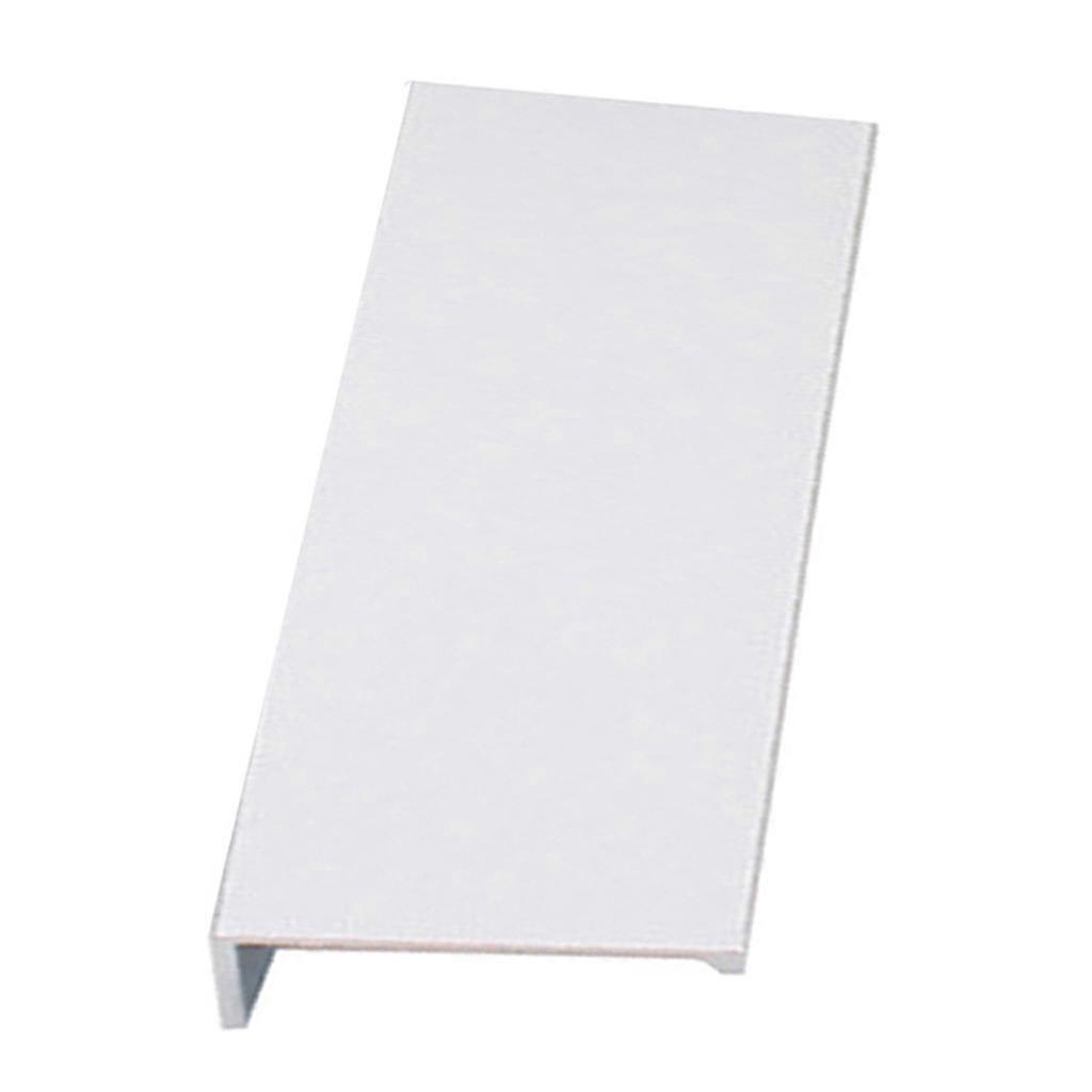 Simple Hidden Cabinet Handles Drawer Knobs Locker Handle matt silver 80mm