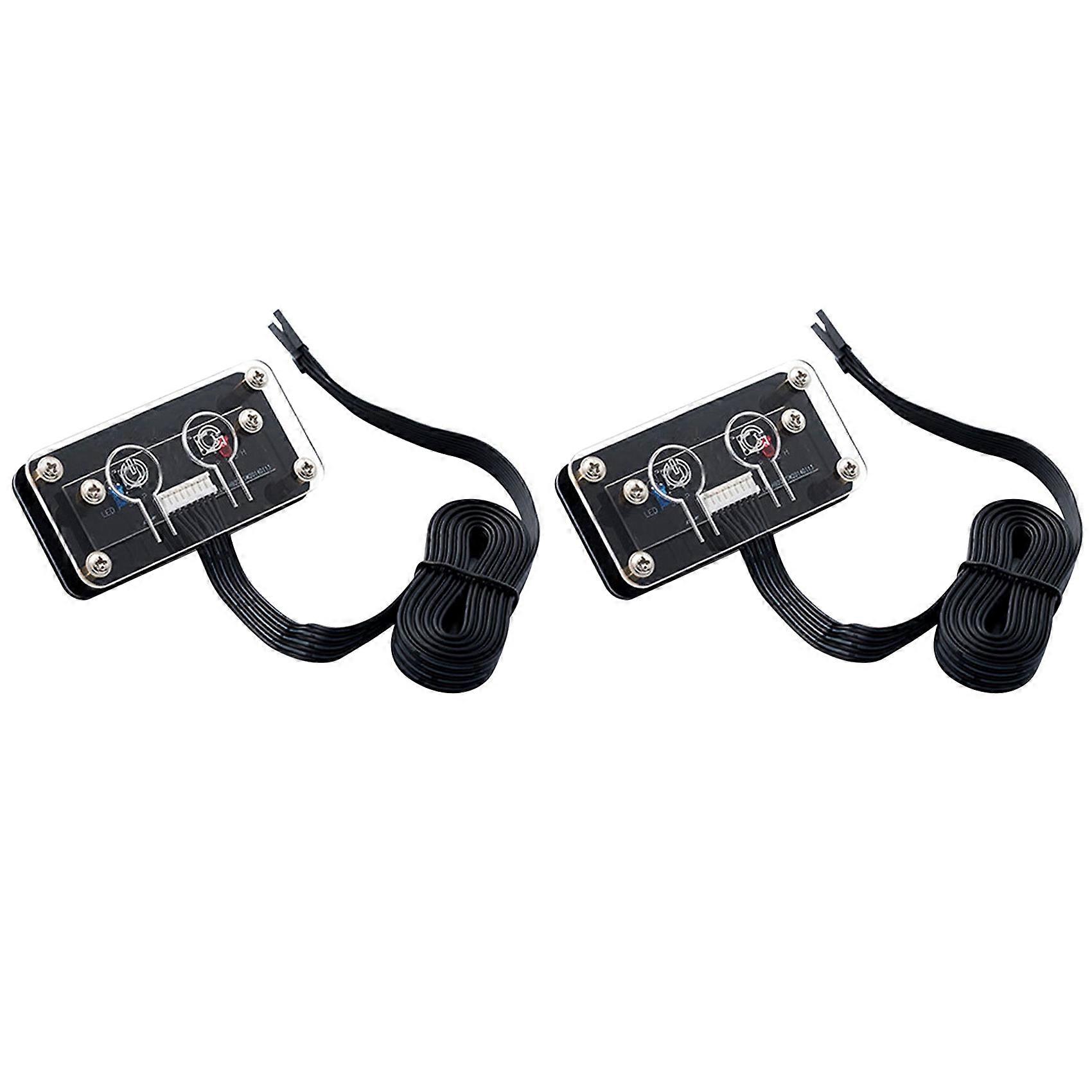 3X Desktop Computer Switch External Power Switch Power Button+Restart Button PC Case Power Supply B